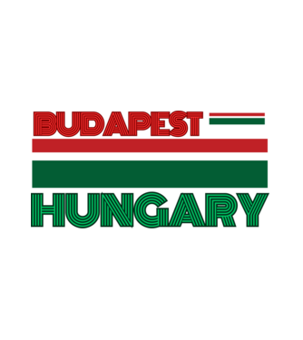 Budapest Hungary  minta fehér pólón