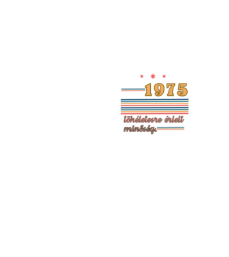 Szülinap retro 1975 minta neonsárga pólón