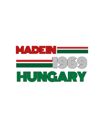 Szülinap retro 69 piros fehér zöld minta fehér pólón