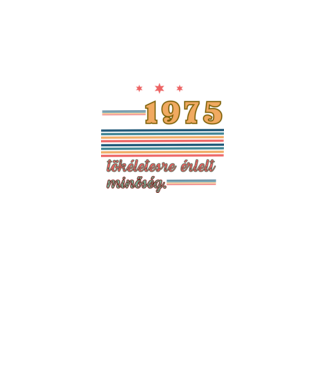 Szülinap retro 1975 minta fekete pólón