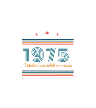 Szülinap 50. 1975  minta fehér pólón