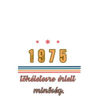 Szülinap 1975.  minta fekete pólón