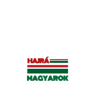 Hajrá Magyarok minta fehér pólón