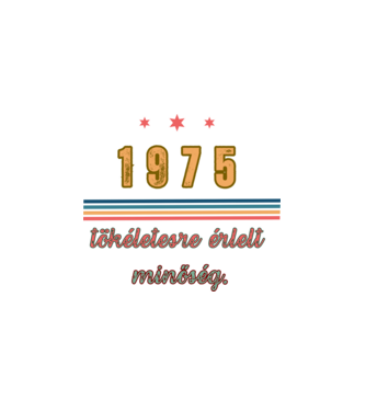 Szülinap 1975.  minta fehér pólón