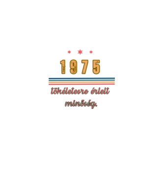 Szülinap 1975.  minta fekete pólón