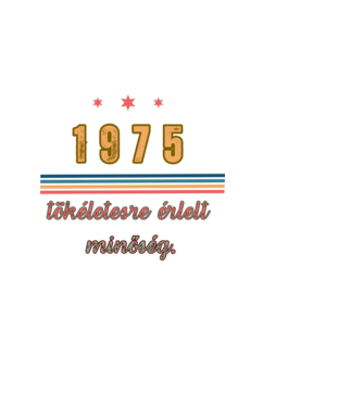 Szülinap 1975.  minta fekete pólón