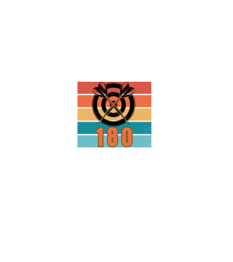 darts 180 minta farmerkék pólón