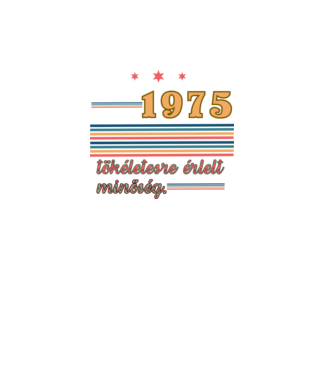 Szülinap retro 1975 minta fekete pólón