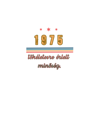 Szülinap 1975.  minta fekete pólón