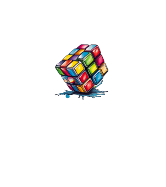 rubik kocka minta khaki pólón