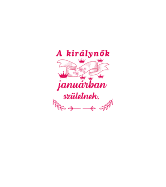 Szülinap királynők szalag pink minta fehér/piros pólón