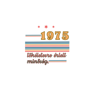 Szülinap retro 1975 minta fekete pólón