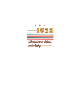 Szülinap retro 1975 minta fekete pólón