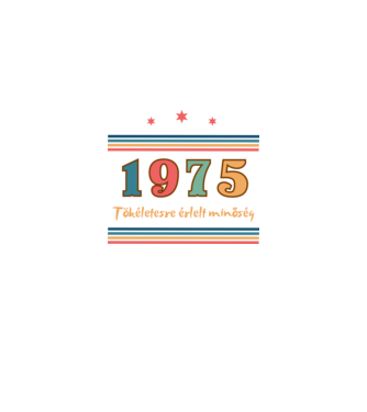 Szülinap tökéletes1975  minta fekete pólón