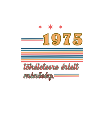 Szülinap retro 1975 minta homokszín pólón