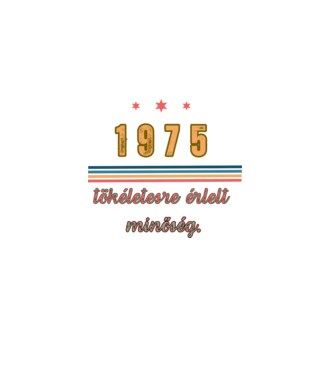Szülinap 1975.  minta fekete pólón
