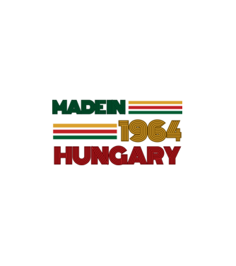 Szülinap retro 1964 effektus  minta fehér pólón
