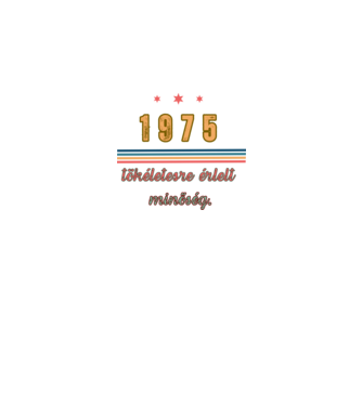 Szülinap 1975.  minta fekete pólón