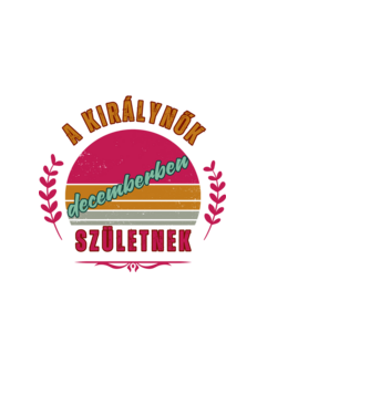 Királynők dec-ben születnek színes minta fekete pólón