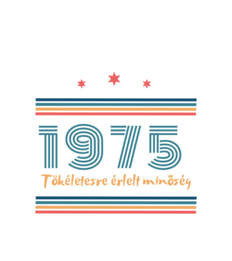 Szülinap 50. 1975  minta fehér pólón