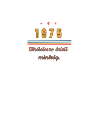 Szülinap 1975.  minta fekete pólón