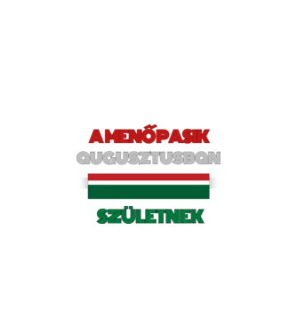 Szülinap retro piros fehér zöld augusztus minta fekete pólón
