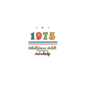 Szülinap tökéletes1975 minta királykék pólón