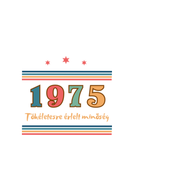 Szülinap tökéletes1975  minta sötétkék pólón