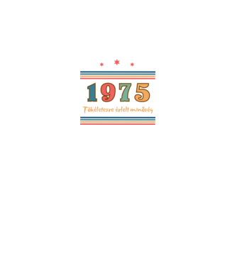 Szülinap tökéletes1975  minta királykék pólón