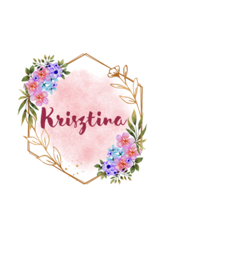 Krisztina minta fehér pólón