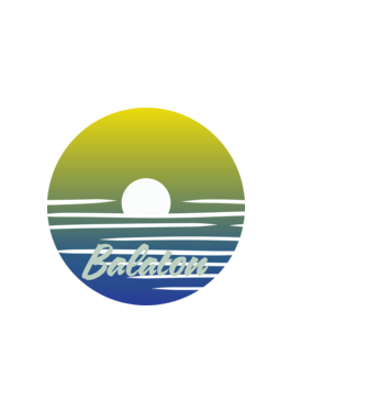 Balaton minta sötétkék pólón