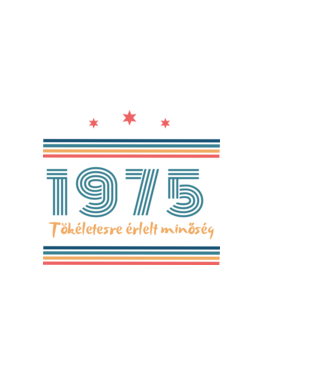 Szülinap 50. 1975  minta sötétkék pólón