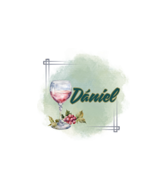 Dániel minta fehér pólón