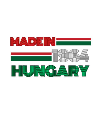 Szülinap retro 64 piros fehér zöld minta fehér pólón