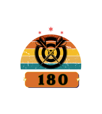 Darts 180 minta homokszín pólón