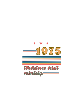 Szülinap retro 1975 minta fekete pólón