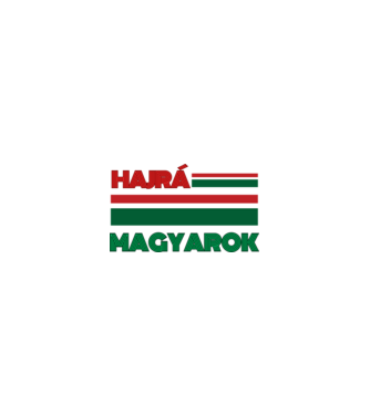 Hajrá Magyarok minta homokszín pólón