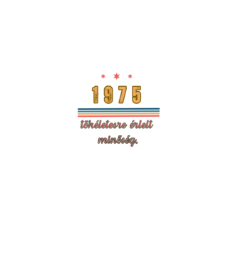 Szülinap 1975.  minta királykék pólón