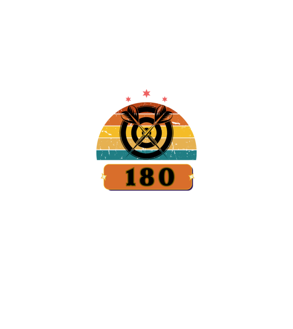 Darts 180 minta királykék pólón