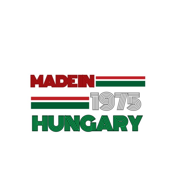 Szülinap retro 75 zöld minta fekete pólón
