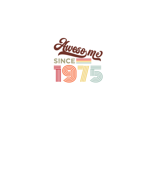 Nagyszerű 1975 óta minta fekete pólón