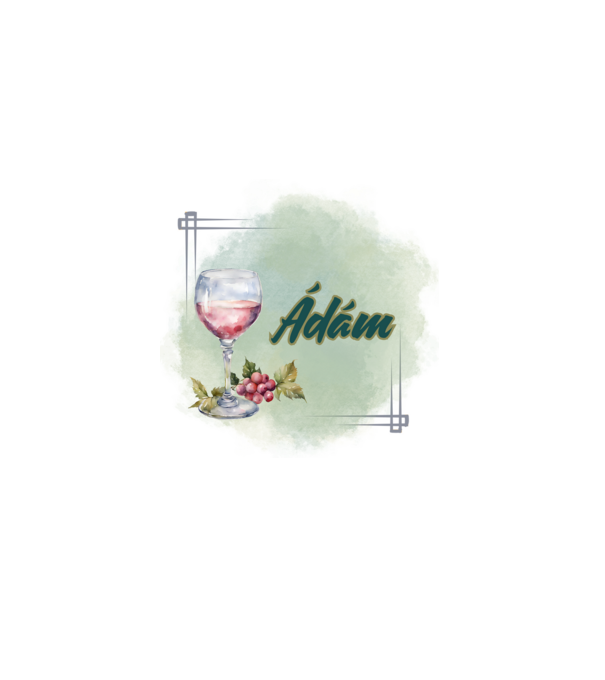 Ádám minta fehér pólón