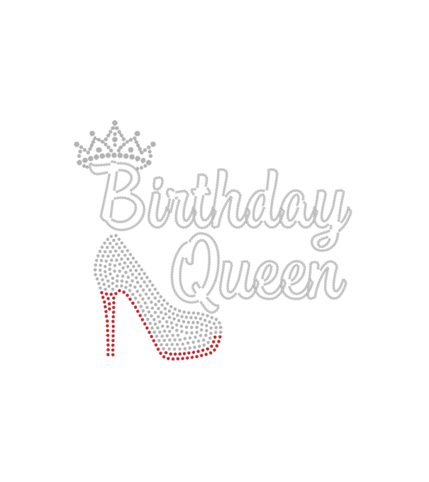 Birthday Queen minta fehér pólón