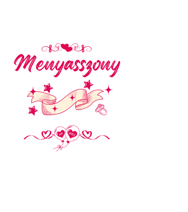 Lánybúcsú menyasszony pink minta fehér pólón