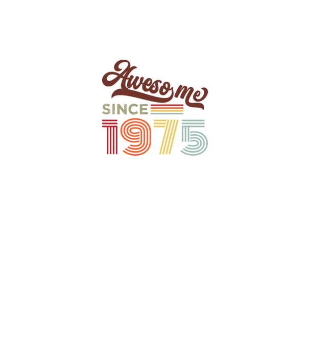 Nagyszerű 1975 óta minta fekete pólón