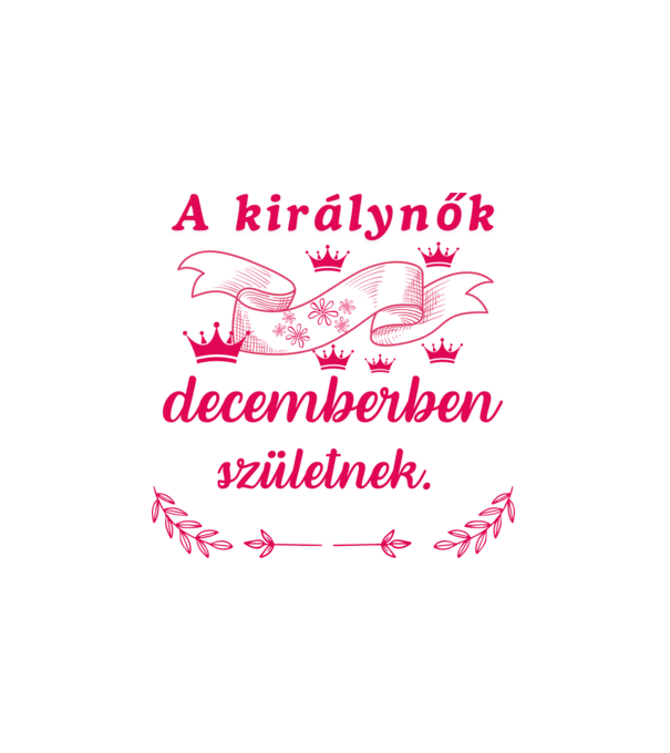 Szülinap királynők szalag pink minta fehér pólón