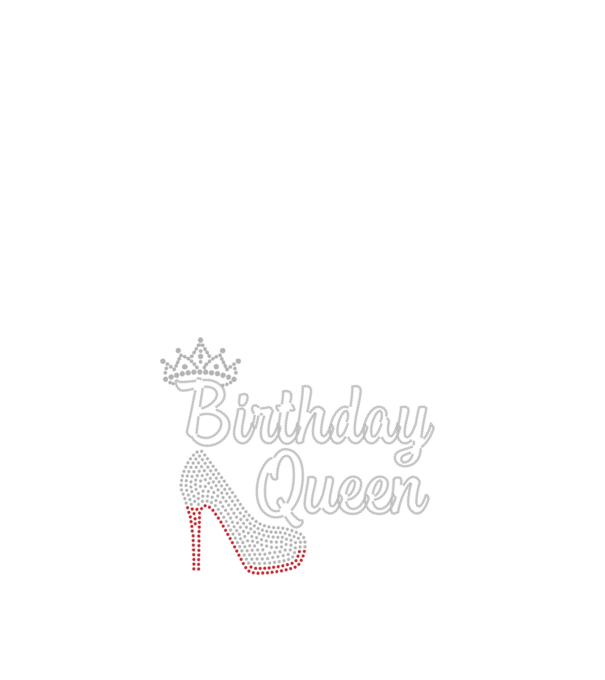 Birthday Queen minta fehér pólón