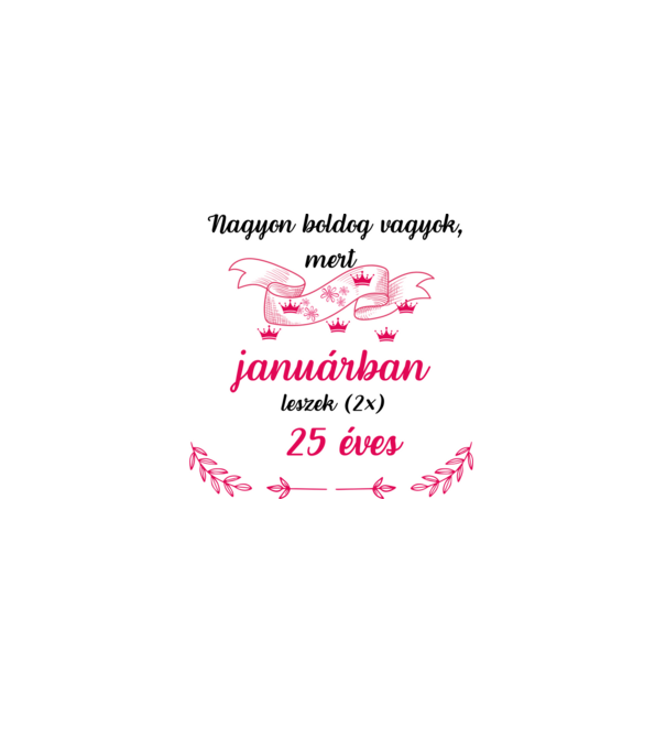 50. (225) szülinap jan. minta szürke pólón