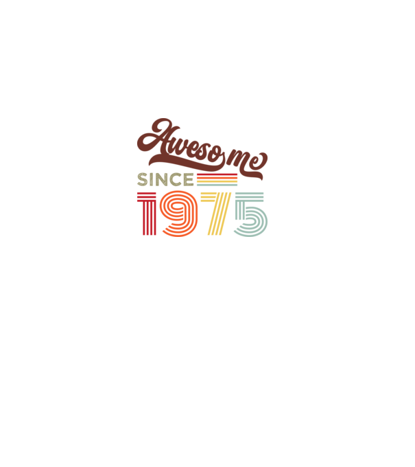 Nagyszerű 1975 óta minta fekete pólón