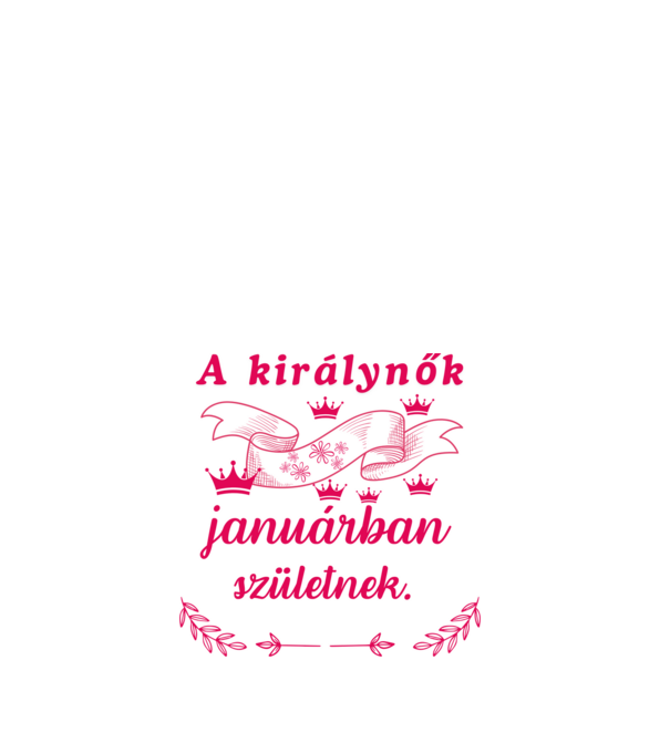 Szülinap királynők szalag pink minta fehér pólón